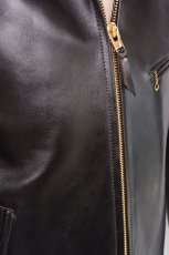 画像8: Y'2 LEATHER ANILINE STEER SINGLE RIDERS LSR-42 BLACK TEA-CORE サイズ42 メンズ　人気　通販 (8)