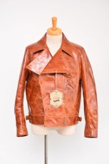 画像1: Y'2 LEATHER OIL WAX HORSE BRITISH STYLE AVIATOR JACKET サイズ40 メンズ　人気　通販 (1)