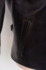 画像7: Y'2 LEATHER ANILINE STEER SINGLE RIDERS LSR-42 BLACK TEA-CORE サイズ42 メンズ　人気　通販 (7)