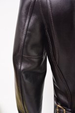 画像19: Y'2 LEATHER ANILINE STEER SINGLE RIDERS LSR-42 BLACK TEA-CORE サイズ42 メンズ　人気　通販 (19)