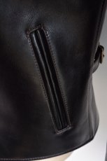 画像5: Y'2 LEATHER ANILINE STEER SINGLE RIDERS LSR-42 BLACK TEA-CORE サイズ42 メンズ　人気　通販 (5)