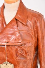 画像2: Y'2 LEATHER OIL WAX HORSE BRITISH STYLE AVIATOR JACKET サイズ40 メンズ　人気　通販 (2)