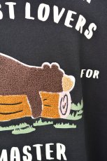 画像4: COBMASTER/コブマスター 裏毛×プリント カーディガン ブラック メンズ 人気 通販 (4)