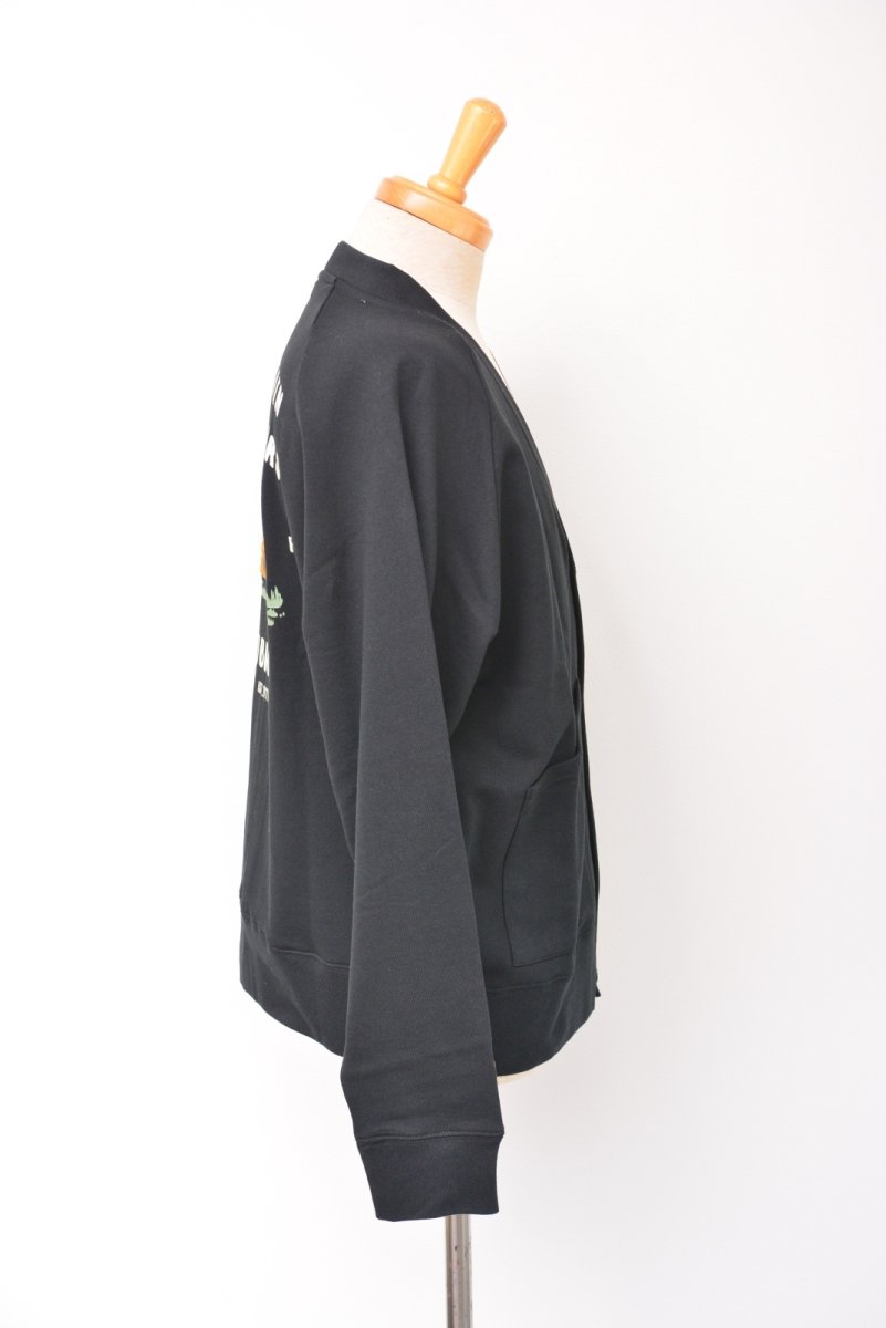 画像6: COBMASTER/コブマスター 裏毛×プリント カーディガン ブラック メンズ 人気 通販 (6)