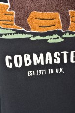 画像5: COBMASTER/コブマスター 裏毛×プリント カーディガン ブラック メンズ 人気 通販 (5)