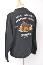 画像1: COBMASTER/コブマスター 裏毛×プリント カーディガン ブラック メンズ 人気 通販 (1)