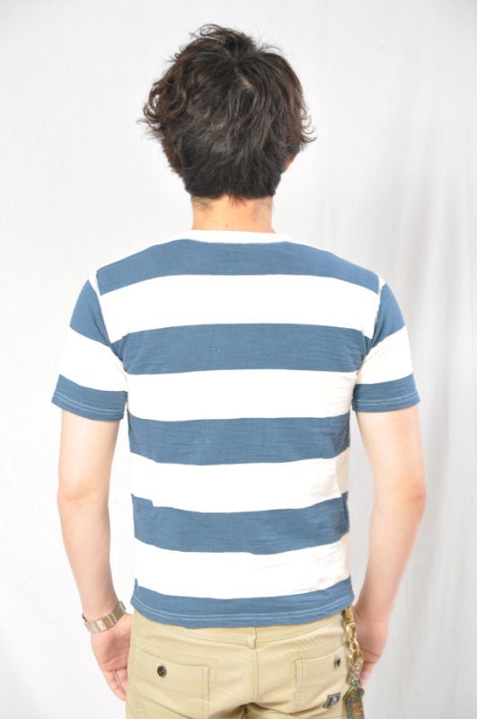 Studio D'artisan ステュディオ・ダ・ルチザン TURI-AMI BORDER T-SHIRT 吊り編み Tシャツ メンズ 人気
