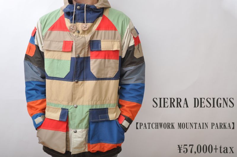 美品】SIERRADESIGNS シェラデザインパッチワークマウンテンパーカー