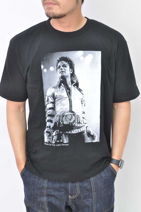 LIFEコラボTシャツ Michael Jackson（マイケルジャクソン） B メンズ