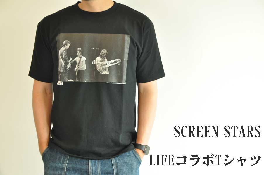 画像1: SCREEN STARS LIFEコラボTシャツ　エリッククラプトン・ジェフベック・ジミーペイジ　メンズ　人気　通販 バンドT (1)