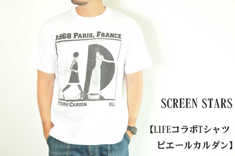 画像1: SCREEN STARS LIFEコラボtシャツ　 ピエールカルダン メンズ　人気　通販 (1)