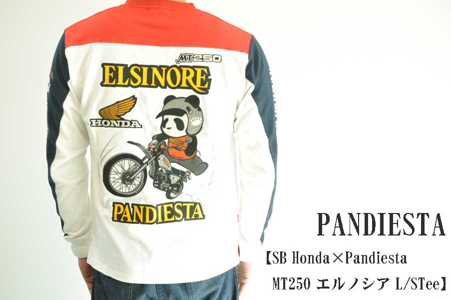 PANDIESTA SB Honda×Pandiesta MT250 エルノシア L/STee メンズ　人気　通販