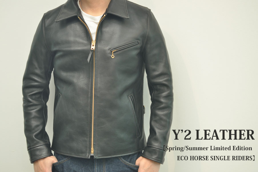 Y'2 LEATHER Spring/Summer Limited Edition ECO HORSE SINGLE RIDERS ER-42-SP メンズ　人気　通販